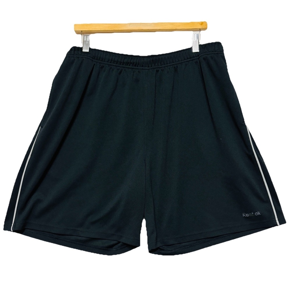 Reebok Shorts Mens XL Black Lightweight Gym Active Run Basketball Sport CrossFit